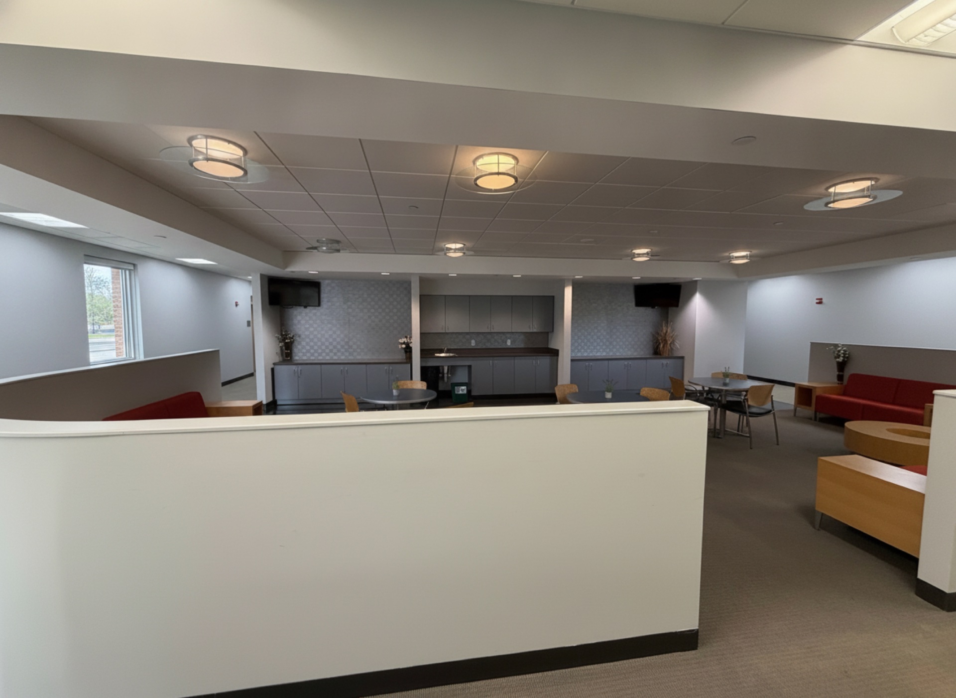 The in-house café and lounge